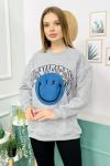 158712 Oversize Sardonlu Sweatshirt